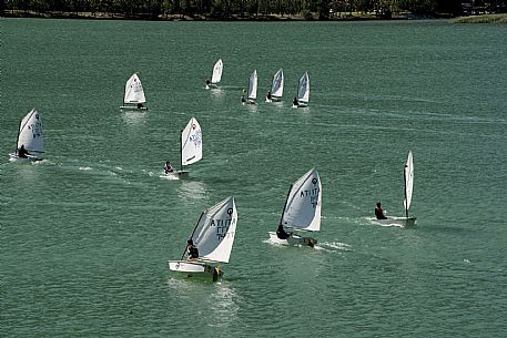 Mini Yacht race at Cavazzo lake